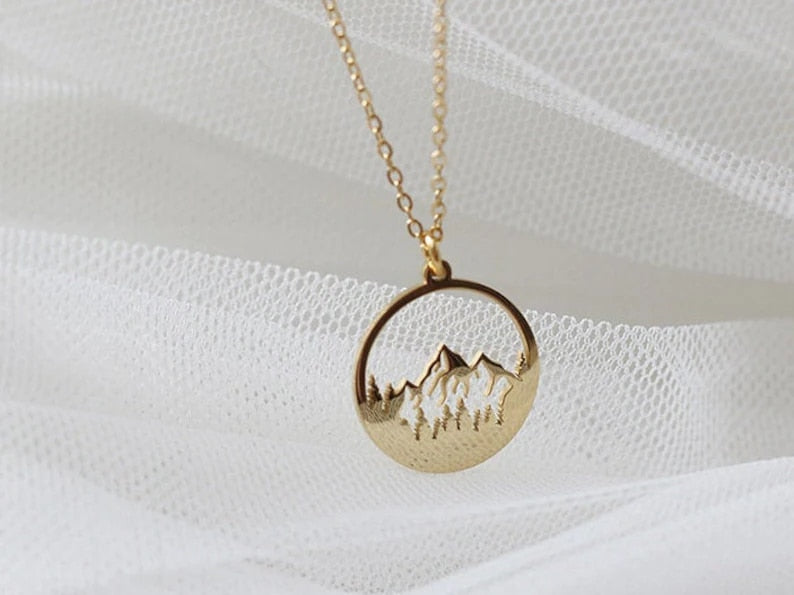 Mountains Are Calling Necklace